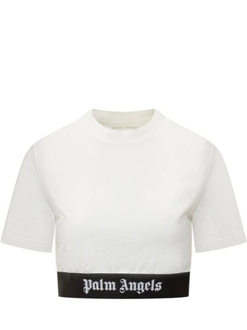 Palm Angels T-Shirt With Logo - PALM ANGELS - BALAAN 1