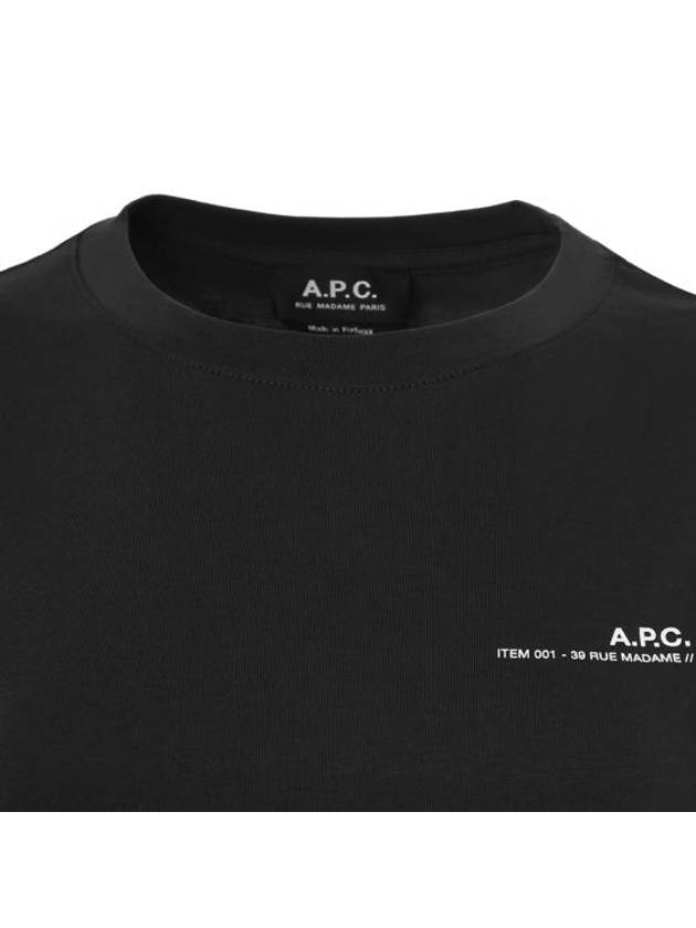 Women's Item Logo Short Sleeve T-Shirt Black - A.P.C. - BALAAN 5