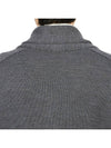 Men's Wool Cardigan Grey - DRUMOHR - BALAAN 8