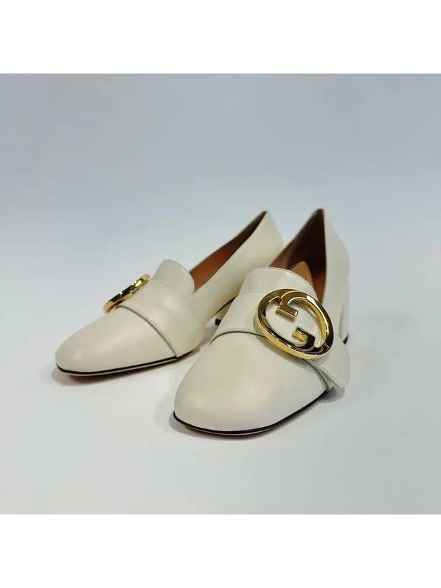 Women's Blondie Interlocking G Pumps White - GUCCI - BALAAN 10