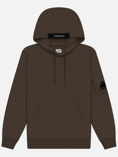 Diagonal Raised Fleece Lens Hoodie Walnut - CP COMPANY - BALAAN 2