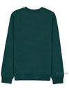 Logo Print Cotton Sweatshirt Green - A.P.C. - BALAAN 3