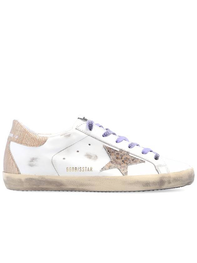 Superstar Leather Corduroy Low Top Sneakers Beige White - GOLDEN GOOSE - BALAAN 1