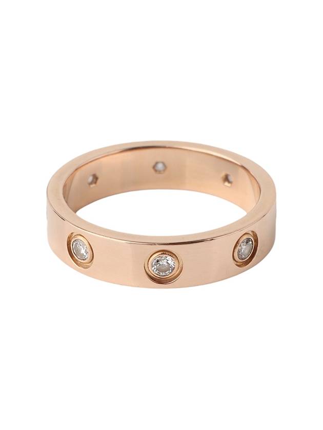 B40508 Pink gold 8P diamond mini love ring size 47 33833 - CARTIER - BALAAN 4