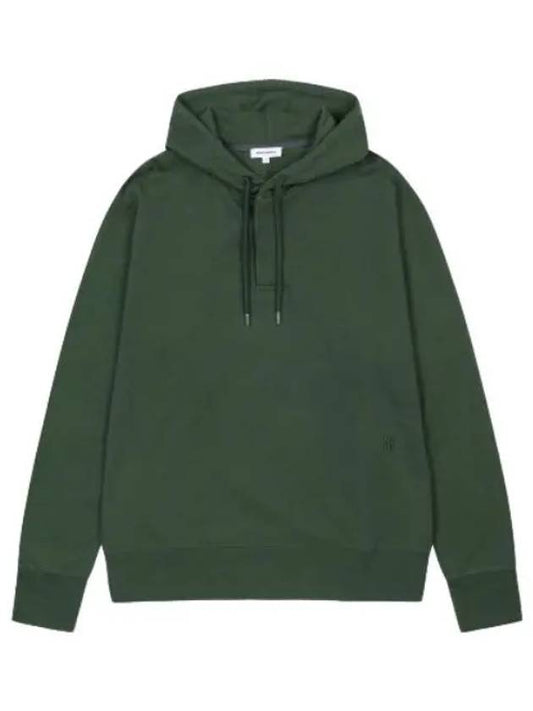 Arne Sissel Hooded Dartmouth Green T shirt Hoodie - NORSE PROJECTS - BALAAN 1