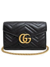 GG Marmont Matelasse Mini Crossbody Bag Black - GUCCI - BALAAN 2