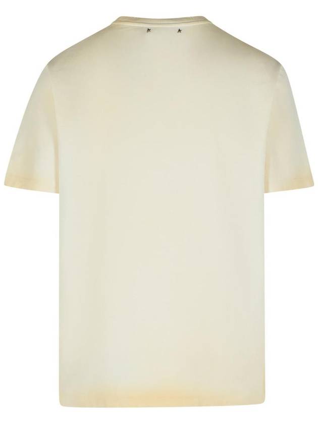 Golden Goose 'Gauze' Cream Cotton T-Shirt - GOLDEN GOOSE - BALAAN 3