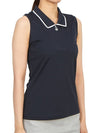 Women's Annika Sleeveless PK Shirt Navy - J.LINDEBERG - BALAAN 4