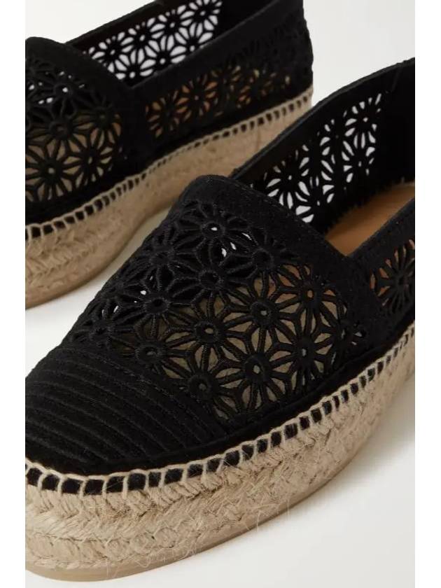 Women's Kerry Lace Espadrilles Black - CASTANER - BALAAN.