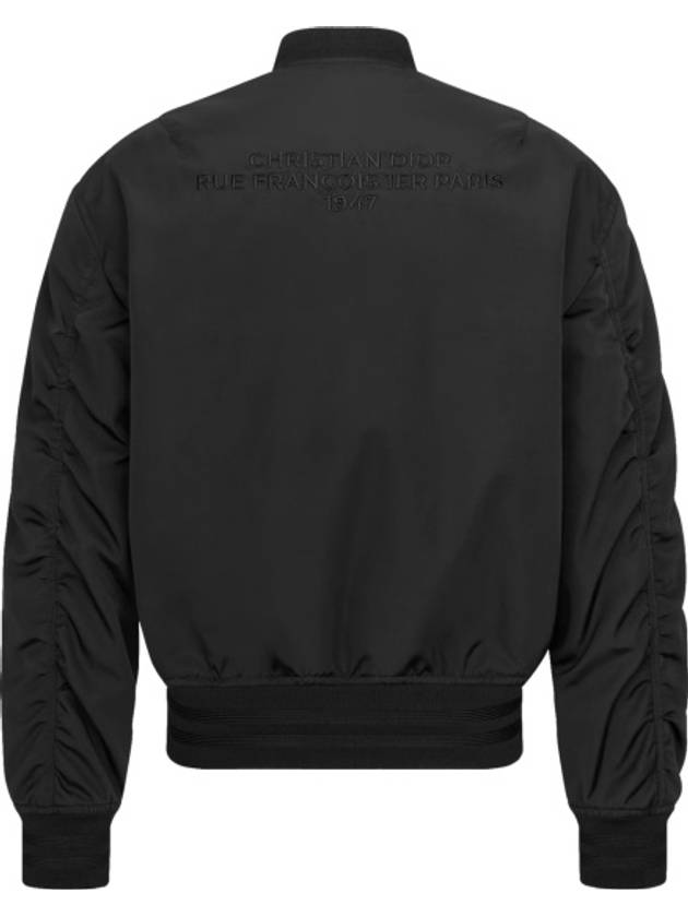 Logo Embroided Bomber Jacket Black - DIOR - BALAAN 3