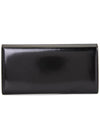 Gancini Flip Lock Leather Long Wallet Black - SALVATORE FERRAGAMO - BALAAN 3