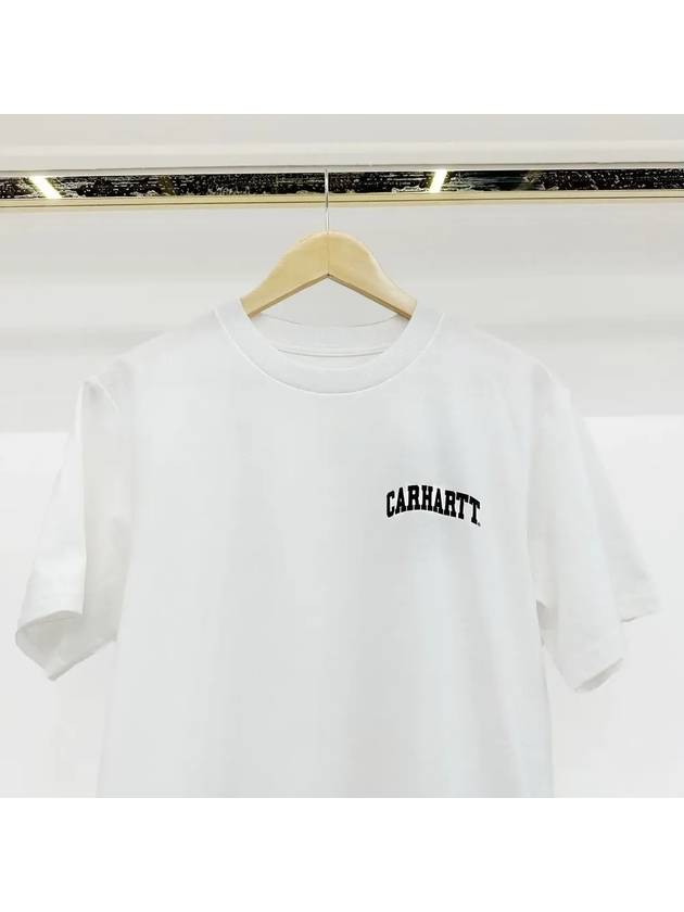 University Script Short Sleeve T-Shirt White - CARHARTT WIP - BALAAN 3