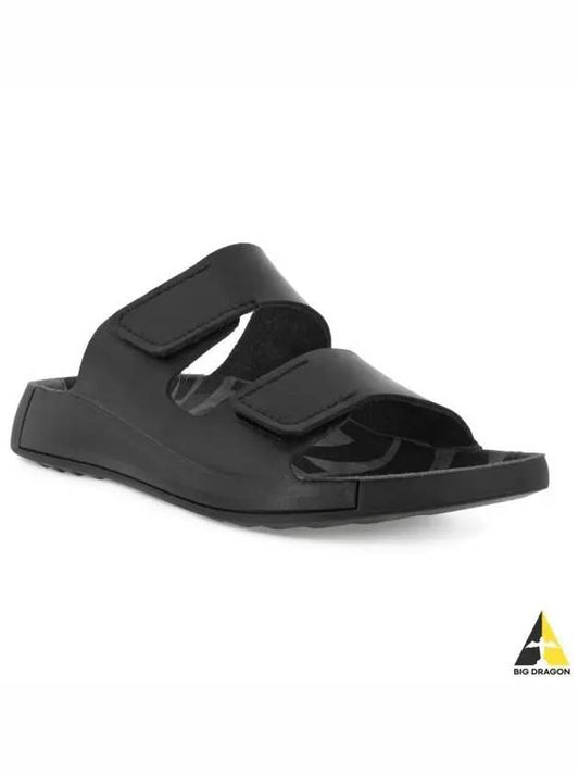 2nd Cozmo Leather Slippers Black - ECCO - BALAAN 2