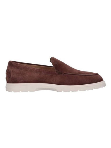 Men's Suede Loafers Brown - TOD'S - BALAAN 1