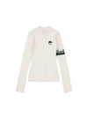 sleeve logo point basic knit IVORY WOMAN M3322PKT14IVY - MALBON GOLF - BALAAN 1