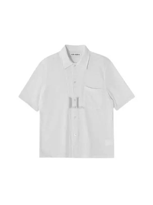 Box Boucle Pocket Short Sleeve Shirt White - OUR LEGACY - BALAAN 2