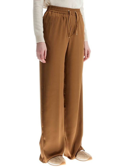 wide leg camel polyester pants - HERNO - BALAAN 2