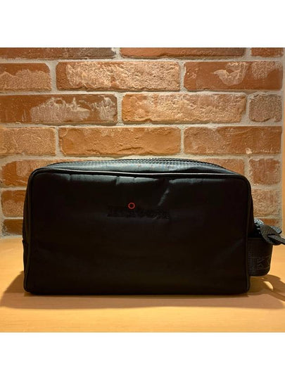 Logo Pouch Clutch Bag Black - KITON - BALAAN 2