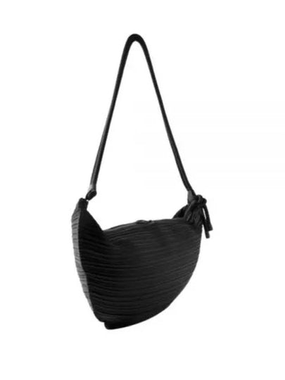 Pleated Please Leaf Shoulder Bag Black - ISSEY MIYAKE - BALAAN 2