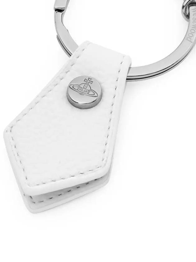 Biogreen I Love ORB Saffiano Key Holder White - VIVIENNE WESTWOOD - BALAAN 4