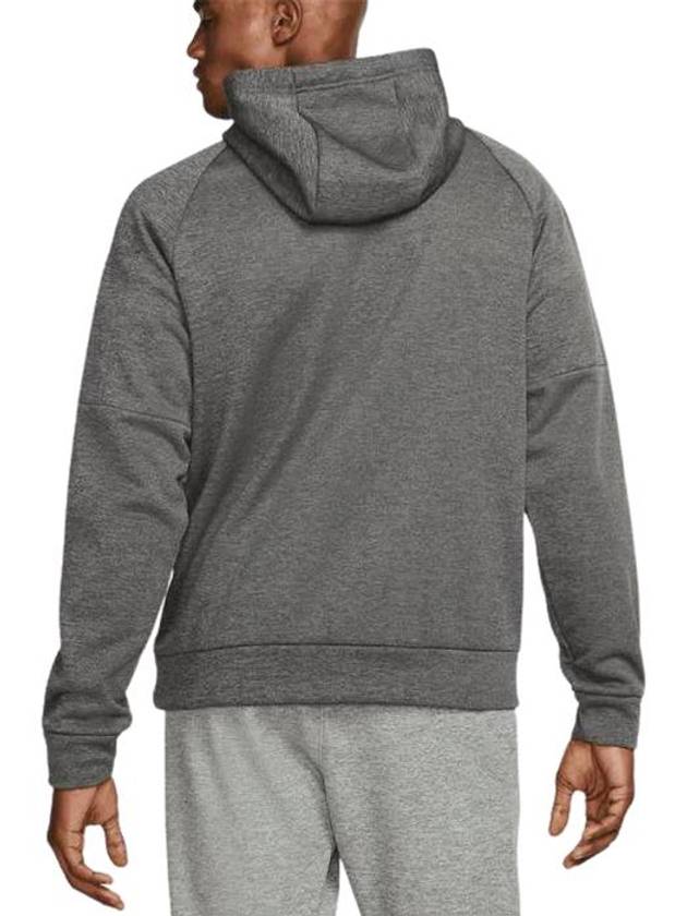 Thermafit Fitness Hoodie Charcoal Heather - NIKE - BALAAN 4