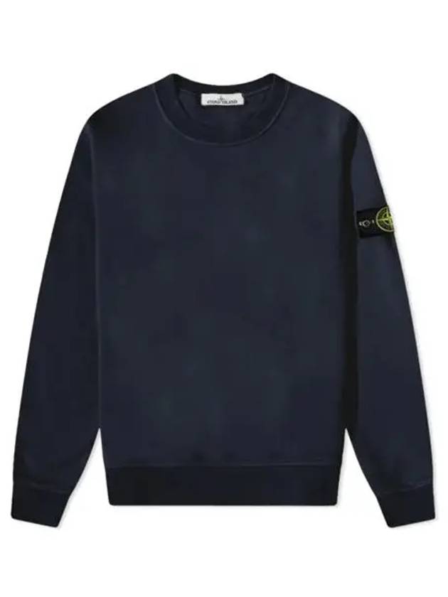 Wappen Patch Crew Neck Sweatshirt Navy - STONE ISLAND - BALAAN 2