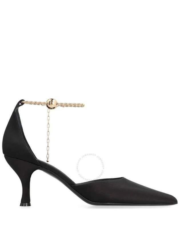 Dana Ankle Chain Pumps Black - SALVATORE FERRAGAMO - BALAAN 2