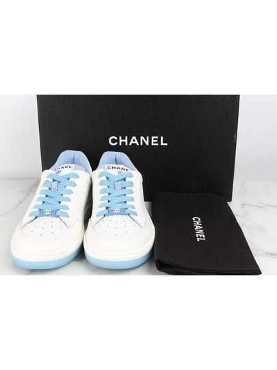 Back logo tennis sneakers blue 36 5 235 - CHANEL - BALAAN 2