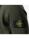 Wappen Patch Wool Zip Up Hoodie Green - STONE ISLAND - BALAAN 6