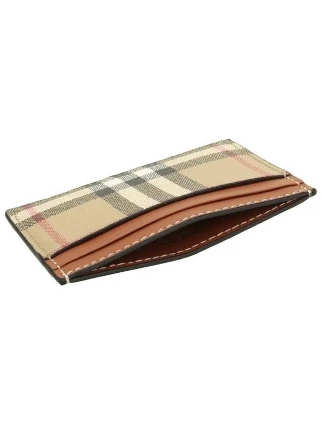 Check Card Wallet Beige - BURBERRY - BALAAN 5