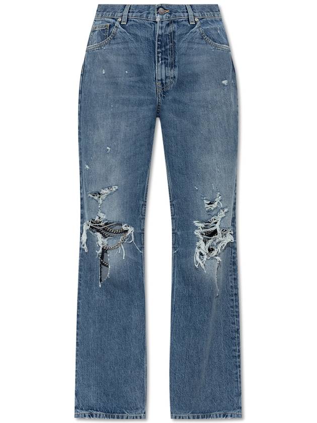 Stella McCartney Jeans With Vintage Effect, Women's, Blue - STELLA MCCARTNEY - BALAAN 1