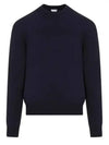 Crew Neck Cashmere Knit Top Navy - BOTTEGA VENETA - BALAAN 2