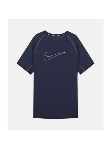 Men's Pro Dri-Fit Short Sleeve T-Shirt Blue - NIKE - BALAAN 1