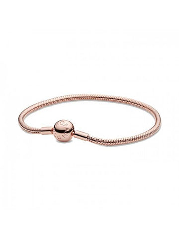 Moments Snake Chain Bracelet Rose Gold - PANDORA - BALAAN 1