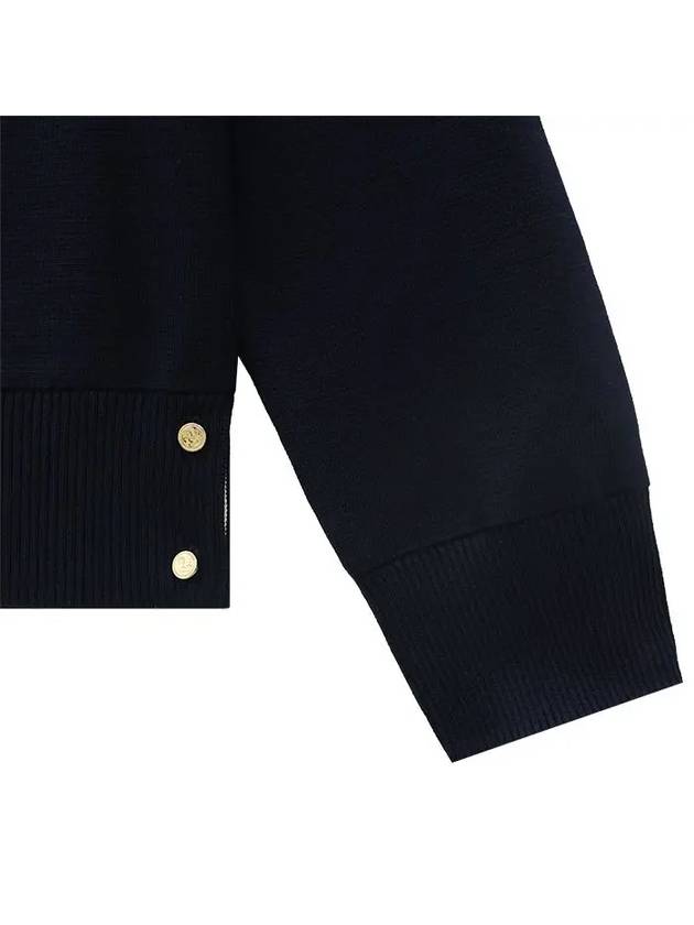 Milano Stitch 4 Bar Cardigan Navy - THOM BROWNE - BALAAN 6