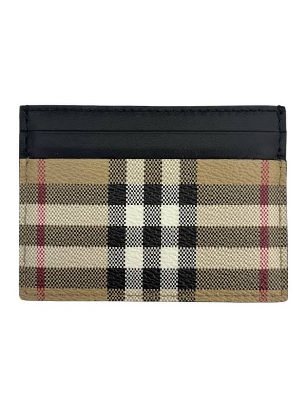 Vintage Check Card Wallet Beige - BURBERRY - BALAAN 3