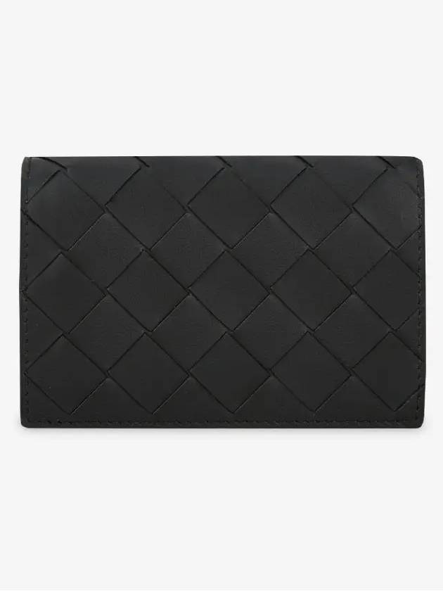 Intrecciato Card Wallet Black - BOTTEGA VENETA - BALAAN 3