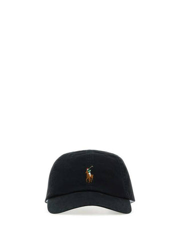 Pony Logo Classic Sport Ball Cap Black - POLO RALPH LAUREN - BALAAN 1