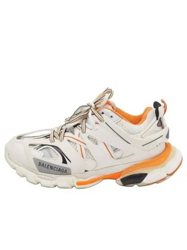 Track Trainer Low Top Sneakers White Orange - BALENCIAGA - BALAAN 2