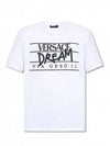 Dream Logo Short Sleeve T-Shirt White - VERSACE - BALAAN 2