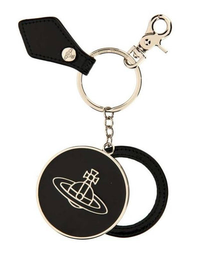 Keyring 82030102U OM000G N401 Black SHINY ENAMEL - VIVIENNE WESTWOOD - BALAAN 2