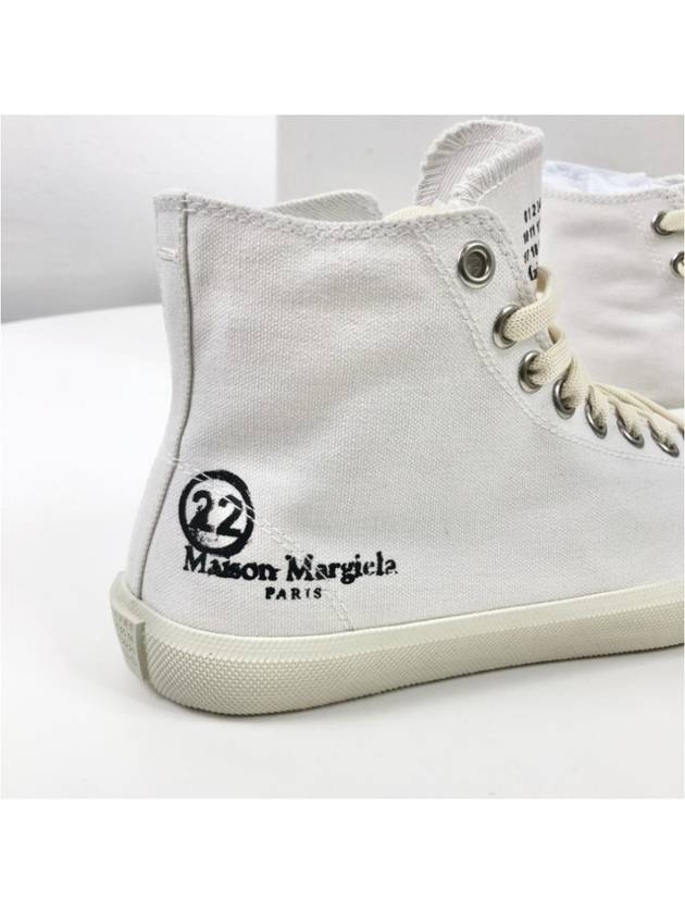 Tabi Canvas High Top Sneakers White - MAISON MARGIELA - BALAAN 4