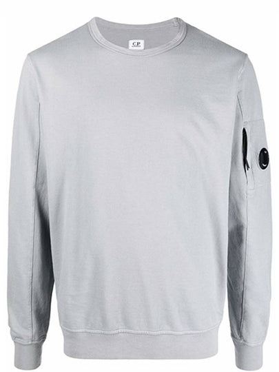 Men's Light Fleece Lens Wappen Sweatshirt Grey - CP COMPANY - BALAAN 2