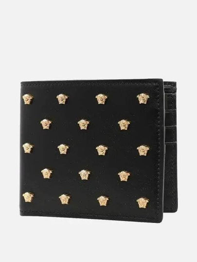 Medusa Head Pattern Stud Bifold Half Wallet Black - VERSACE - BALAAN 2