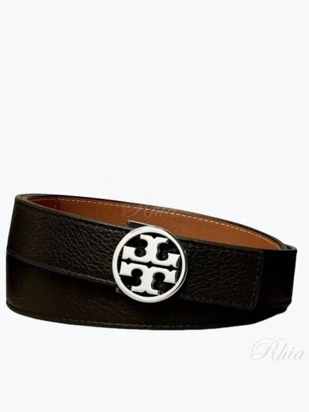 1 Miller Reversible Leather Belt Black Classic Cuoio - TORY BURCH - BALAAN 2