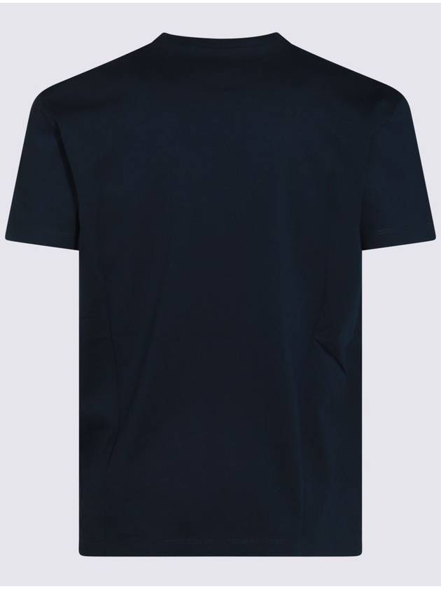 DSQUARED2 Blue Cotton T-Shirt - DSQUARED2 - BALAAN 1