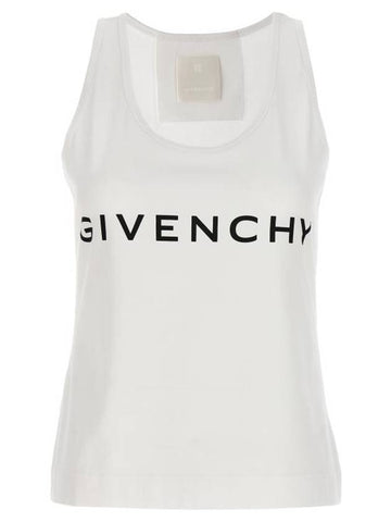 Short Sleeve T-Shirt BW70AZ3YAC116 White Black - GIVENCHY - BALAAN 1