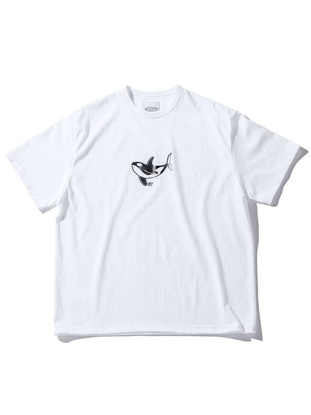 Colorful killer whale white t-shirt - GRAN TURISMO - BALAAN 1