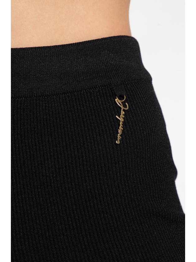 Le Short Pralu Charm Logo Knit Shorts Black - JACQUEMUS - BALAAN 6