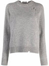 Distressed Effect Raglan Knit Top Grey - MAISON MARGIELA - BALAAN 3